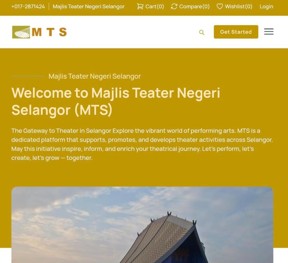 Majlis Teater Negeri Selangor Website